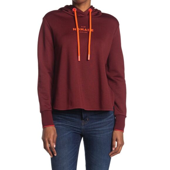 Scotch & Soda Women's Size XL Red Club Nomade Hoodie Pullover Hi-Low - Picture 1 of 8